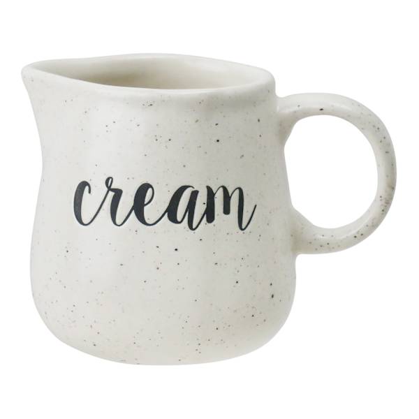 Honeybloom Farmhouse Speckled Stoneware Cream Jar