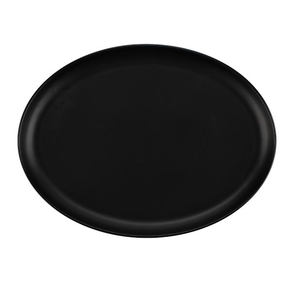 Crosby St. Matte Black Stoneware Oval Platter