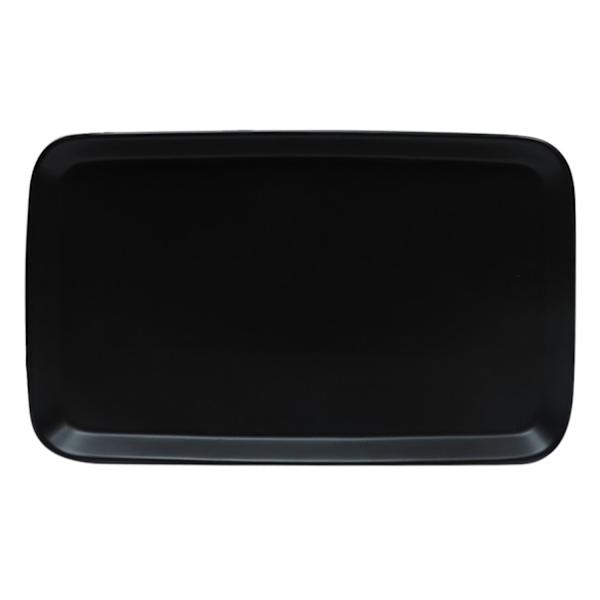 Crosby St. Black Ceramic Rectangle Serving Tray