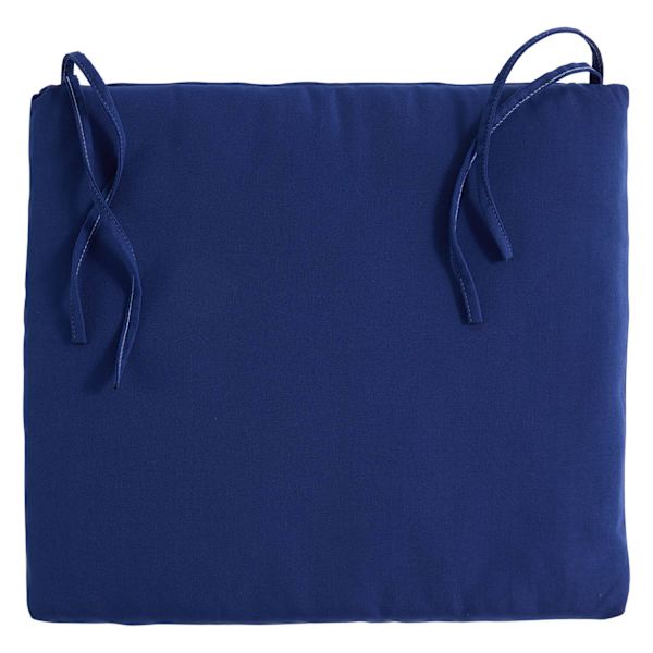 Navy Blue Canvas Outdoor Square Seat Cushion