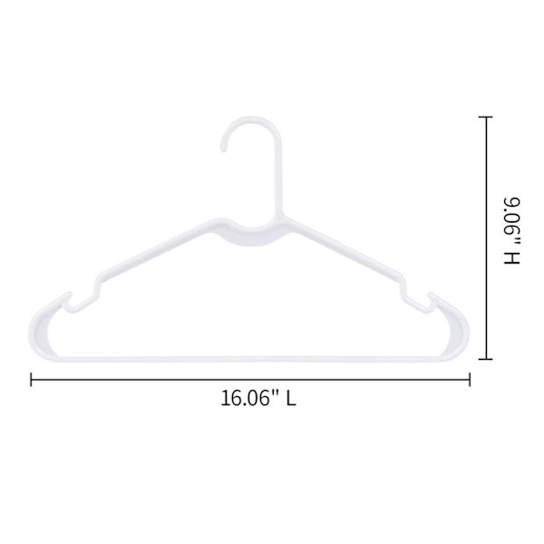 10-Pack Hangers Set, White