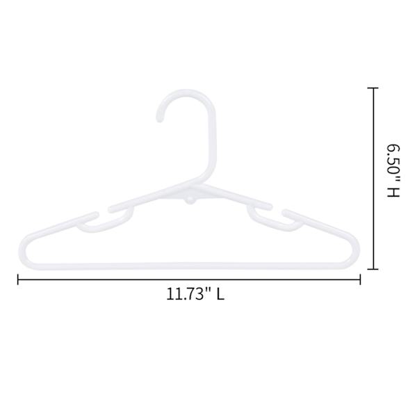 Tiny Dreamers 10-Piece Hanger, White