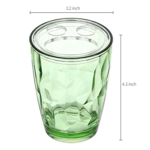 Sage Serenity Wavy Sage Toothbrush Holder, 4.3"