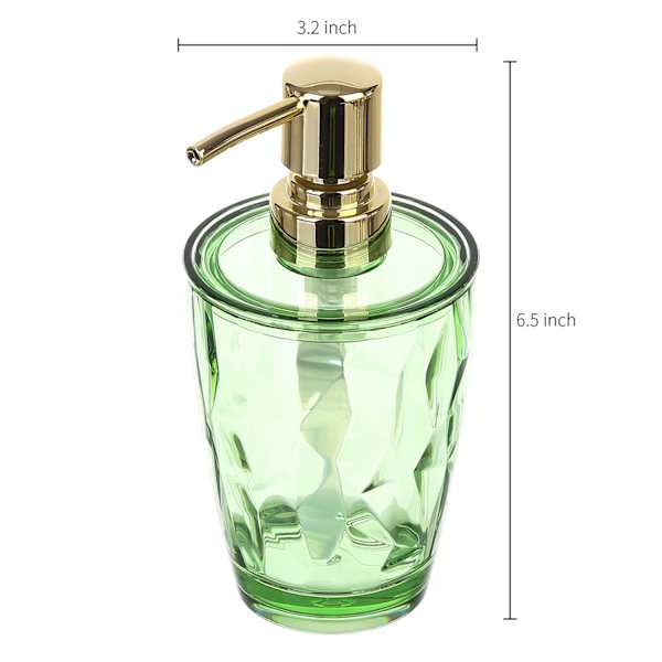 Sage Serenity Wavy Sage Soap Dispenser, 6.5"