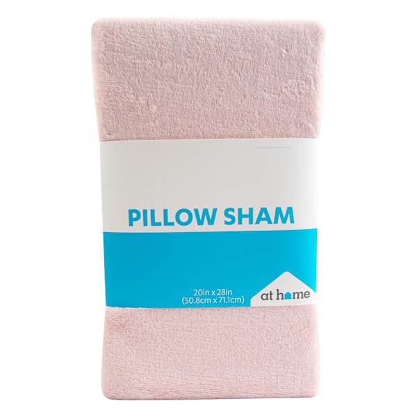 Pink Plush Pillow Sham, 20x28