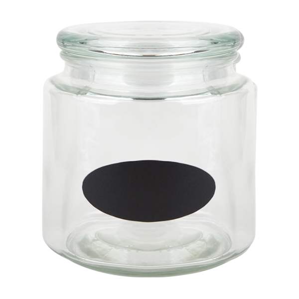 Glass Canister with Chalk Label, 50oz