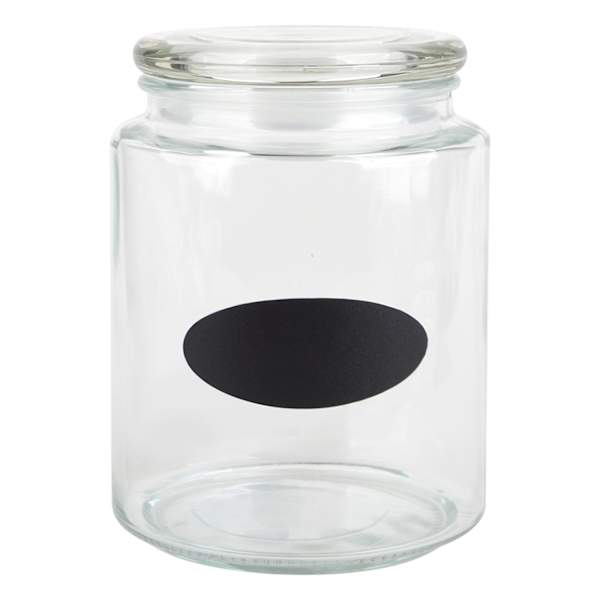 Glass Canister with Chalk Label, 68oz