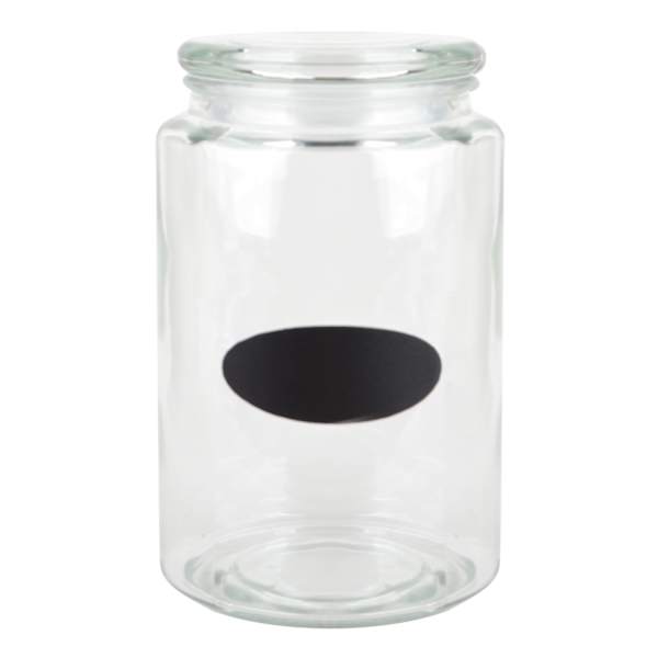 Glass Canister with Chalk Label, 85oz