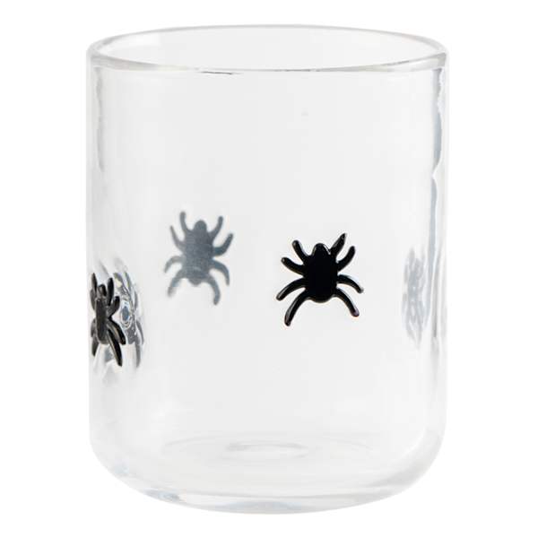 White Confetti Pink Pumpkin Icon Glass, 17.25oz