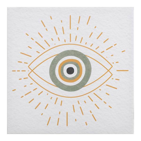 Mystic Eye Canvas Wall Art, 12"