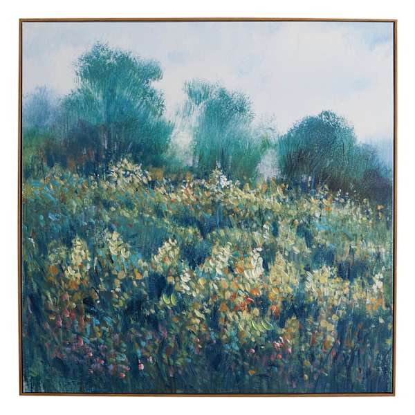 Framed Landscape Canvas Wall Art, 40x40