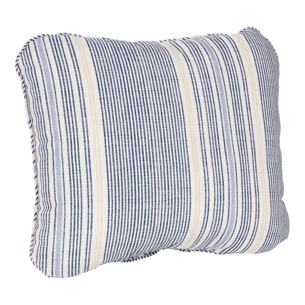 Calisto Pinstripe Outdoor Corded Back Cushion