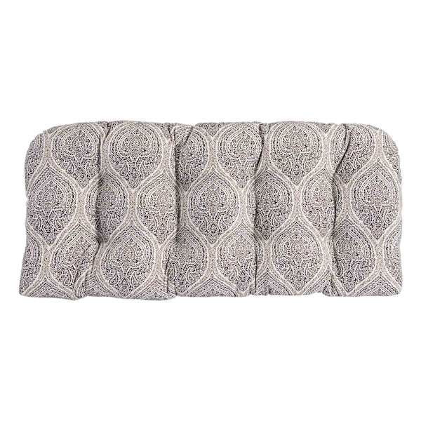 Andorra Umber Outdoor Wicker Settee Cushion
