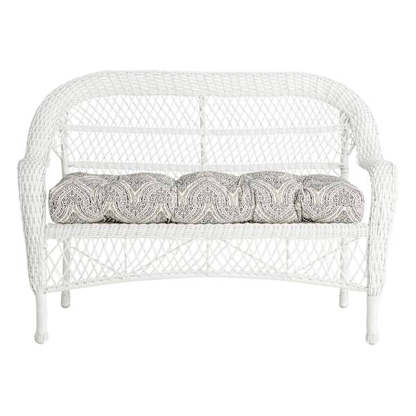 Wicker settee cushion 2025