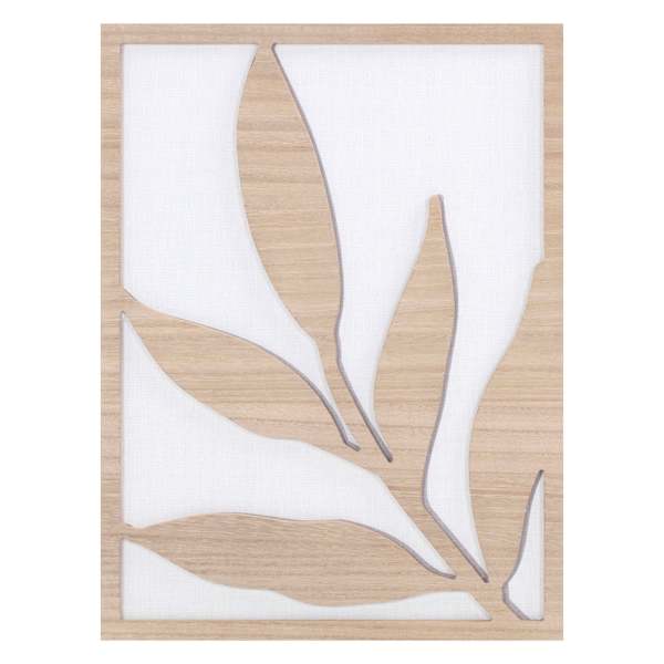 Cutout Leaves Wooden Wall Art, 12x16
