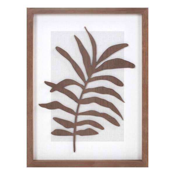 Cutout Leaves Wooden Wall Art, 12x16