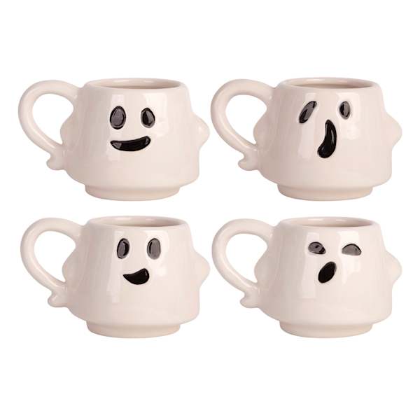 Set of 4 Ghost Espresso Mugs