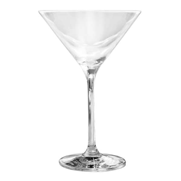 Set of 4 Crystal Martini Glasses, 9oz