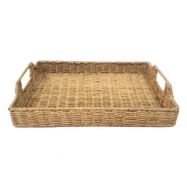 Natural Rattan Rectangle Tray