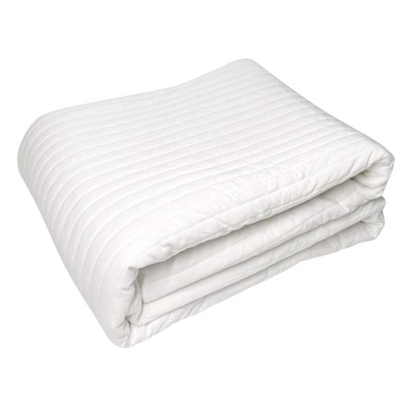Honeybloom 3-Piece Ivory Velvet Quilt Set, Full/Queen