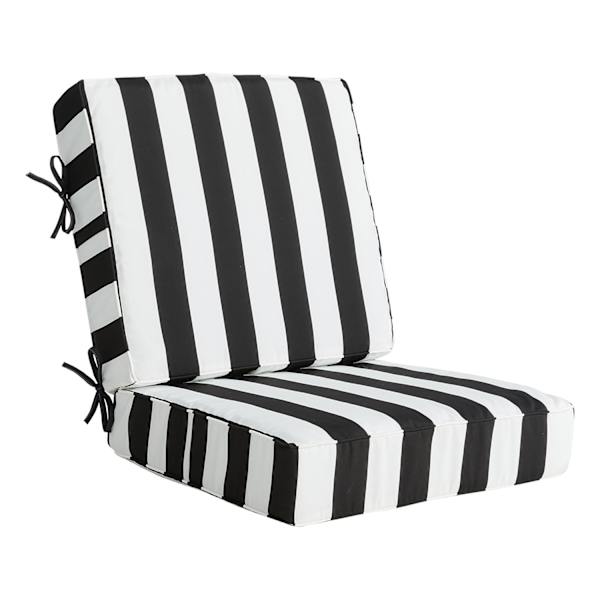 Black and white striped seat cushions new arrivals