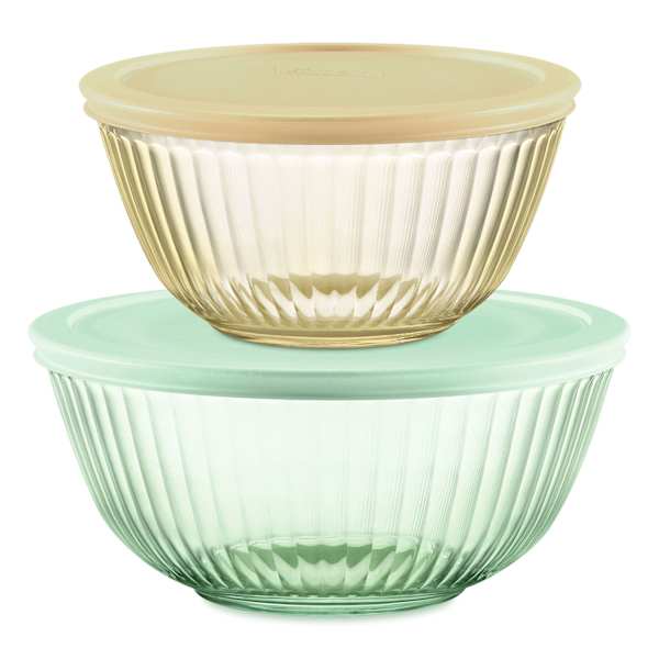 Pyrex 4-Piece Prepware Bowl Value Pack, 5.5c/9.5c