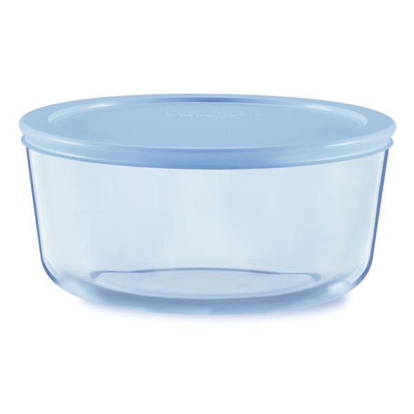 Pyrex Blue Glass Round Food Storage Container, 4c