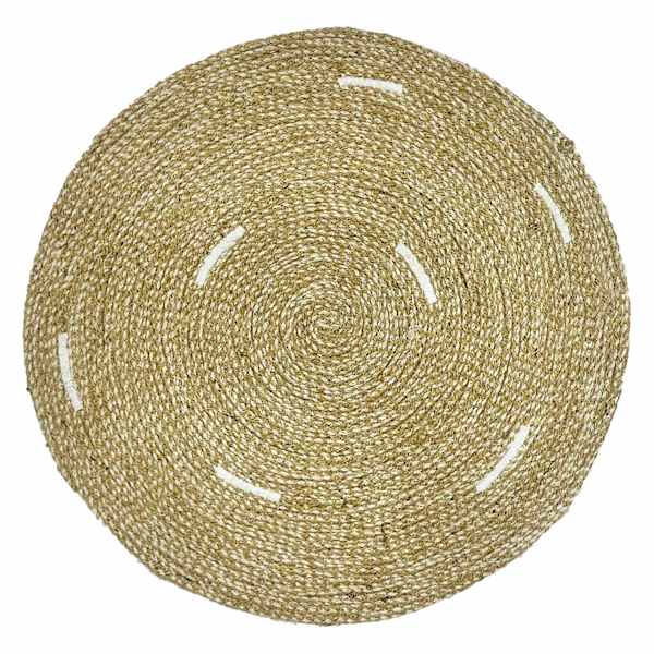 Natural Jute Round Placemat, 15"