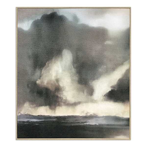 30X26 Storm Cloud Inverted Framed Print Wall Art