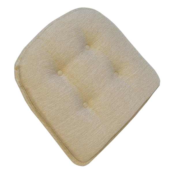 Embrace Tan Non-Skid Gripper Dining Chair Cushion