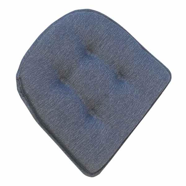 Embrace Blue Non-Skid Gripper Dining Chair Cushion
