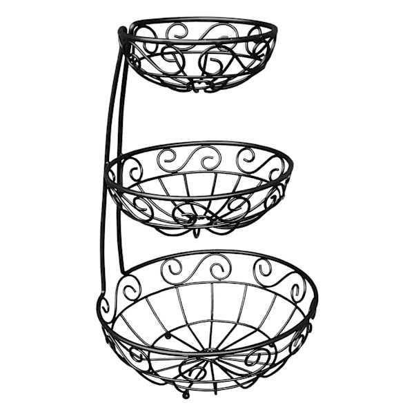 3-Tier Arched Scroll Fruit Basket