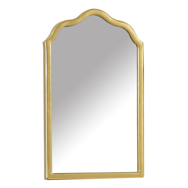 Providence Gold Metal Shield Mirror, 6x9.8