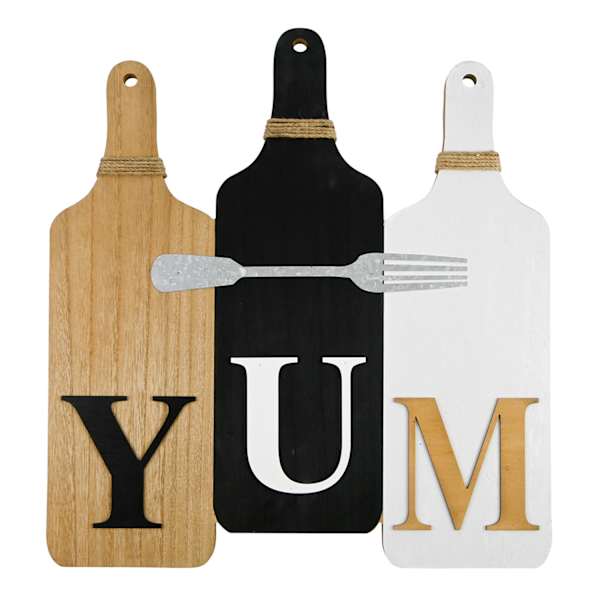 Yum Paddle Wall Decor, 18x19