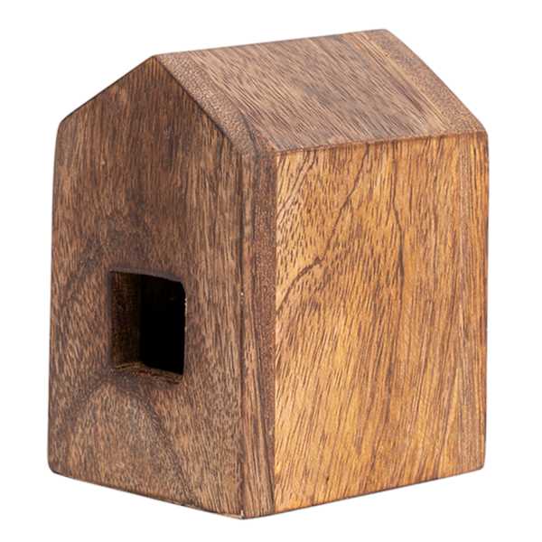 Honeybloom Wooden Decorative House, 4"