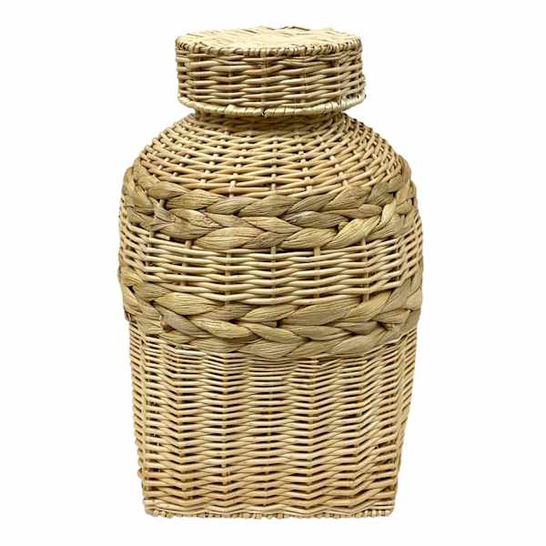 Honeybloom Rattan Jar, 13"