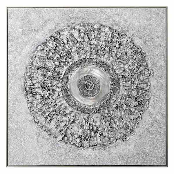 Original Style Oil Painting with Black & Silver Frame Wall Art, 40"
