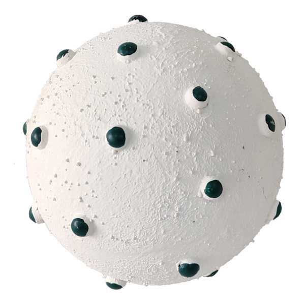 Found & Fable White & Black Decorative Ball, 4"