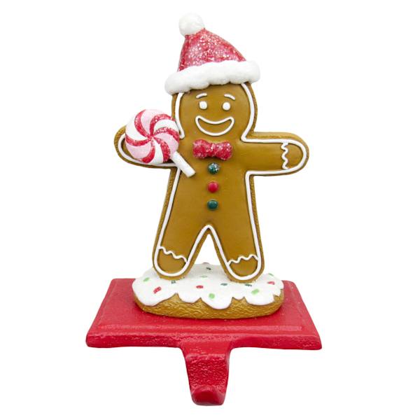 Gingerbread Lane Gingerbread Boy Stocking Holder, 6"