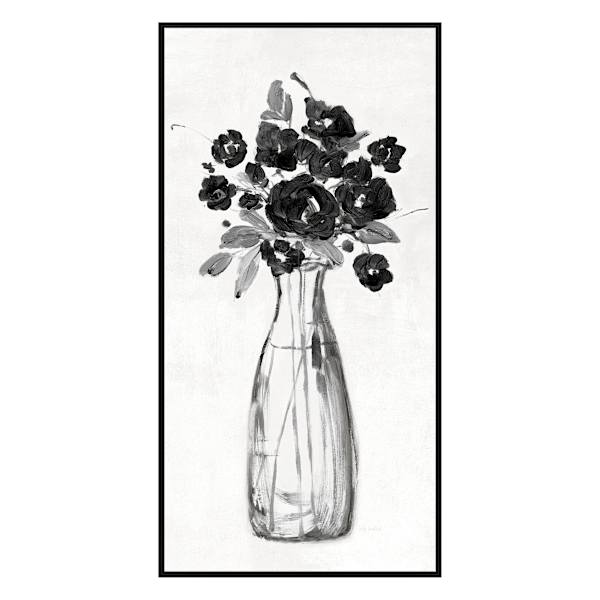 Framed Floral Canvas Wall Art, 19x37