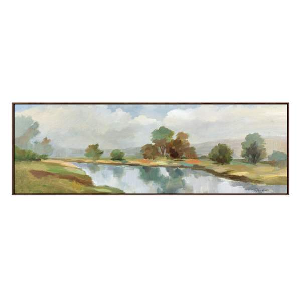 Framed Landscape Canvas Wall Art, 60x20