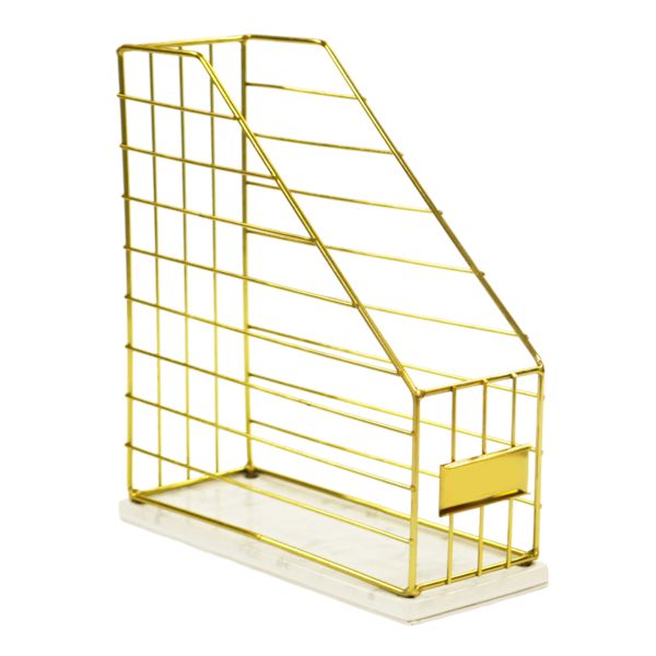Marlon Harvest Gold Wire Ceramic Magazine File