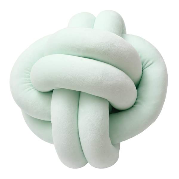 Mint Knot Shaped Throw Pillow, 12"