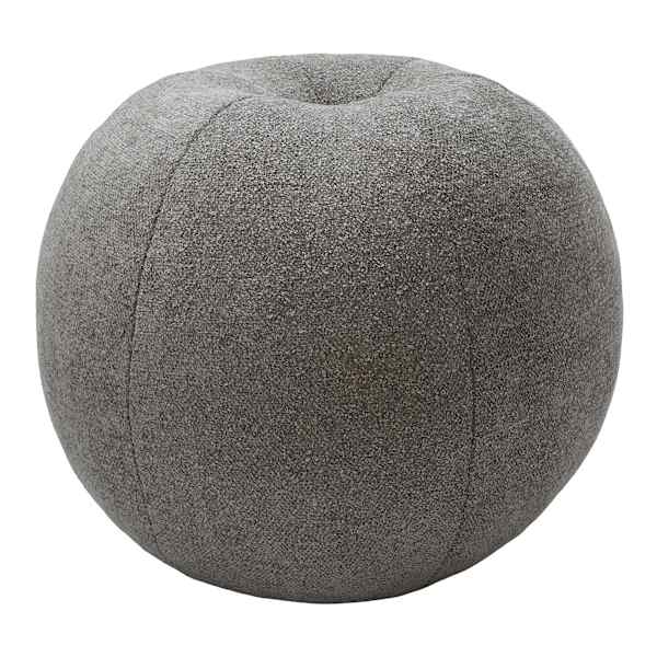Grey Ball Shaped Throw Pillow, 12"