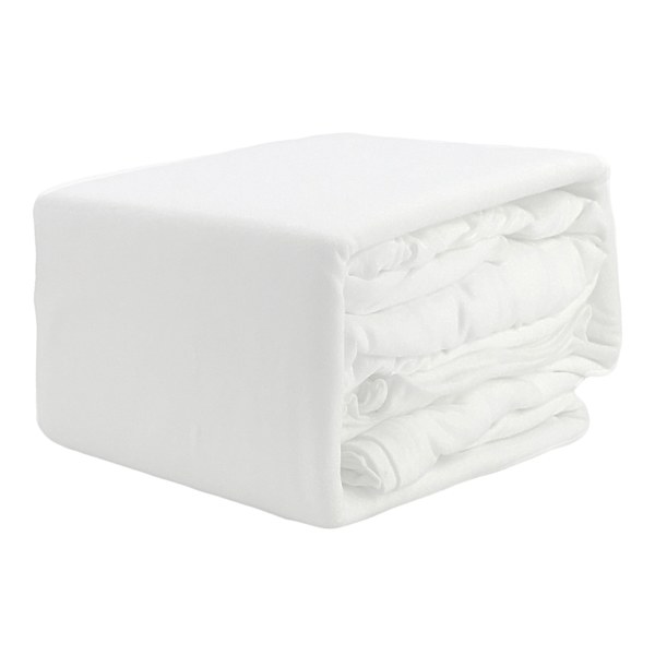 4-Piece White Jersey Sheet Set, Full