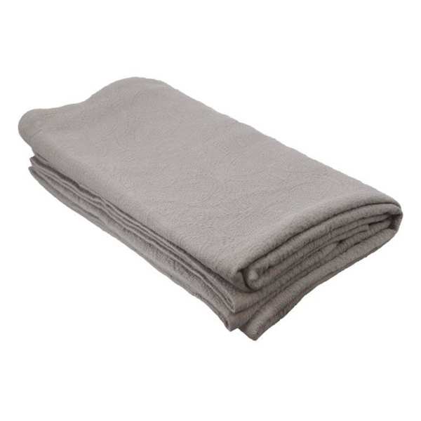 Found & Fable 3-Piece Grey Arabesque Jacquard Coverlet Set, Full/Queen