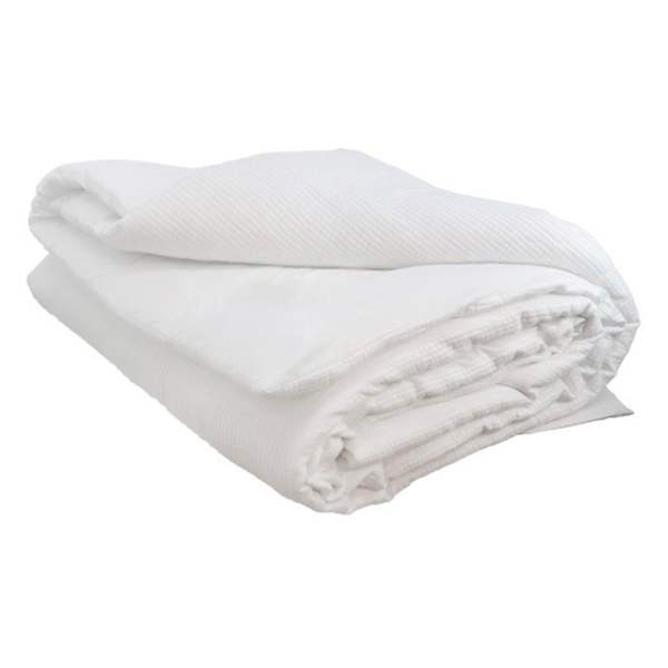 Honeybloom 3-Piece White Cotton Dash Matelasse Comforter Set, King