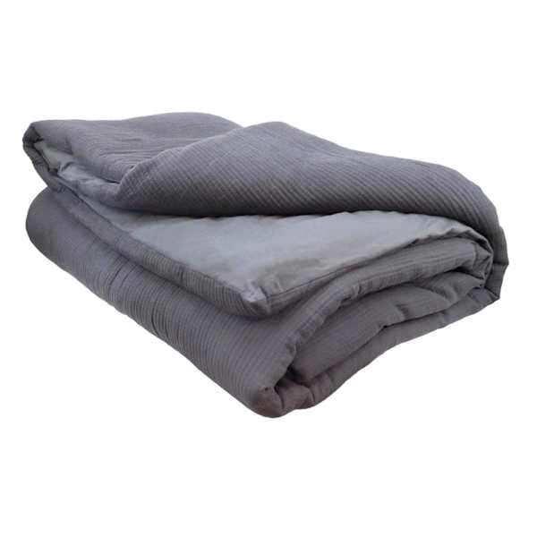 Honeybloom 3-Piece Dark Grey Cotton Dash Matelasse Comforter Set, King