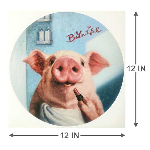 Charlottes Night Canvas Wall Art, 12"
