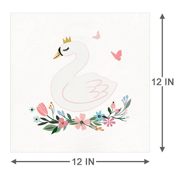 Tiny Dreamers Swan Canvas Wall Art, 12"
